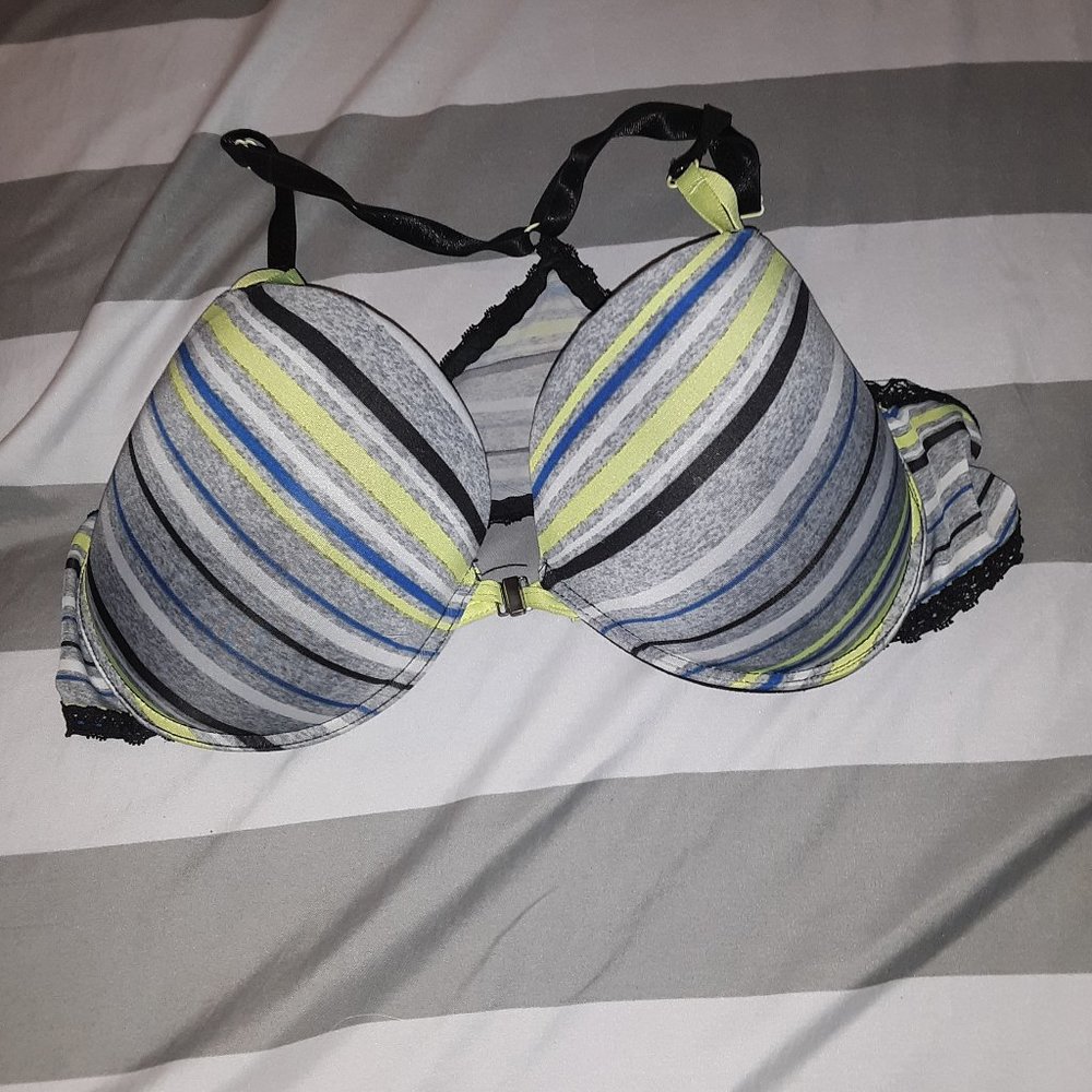 Racerback Striped Bra